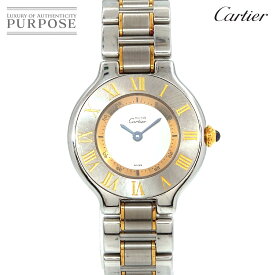 カルティエ Cartier マスト21 ヴァンティアン コンビ W10073R6 ヴィンテージ レディース 腕時計 シルバー 文字盤 クォーツ ウォッチ Must 21 【中古】