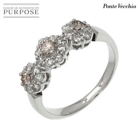 【新品同様】 ポンテヴェキオ Ponte Vecchio 11号 リング ダイヤ 0.62ct K18 WG ホワイトゴールド 750 指輪 Diamond Ring【中古】