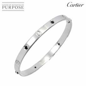 【新品同様】 カルティエ Cartier ラブ ブレス #20 サファイヤ K18 WG ホワイトゴールド 750 ブレスレット バングル Love Bracelet【証明書付き】【中古】