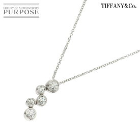 【新品同様】 ティファニー TIFFANY&CO. バブル ダイヤ ネックレス 40cm Pt プラチナ Diamond Necklace【中古】