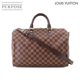 ルイ ヴィトン LOUIS VUITTON ダミエ スピーディ バンドリエール 35 2way ハンド ショルダー バッグ エベヌ N41182 Damier Speedy Bandouliere 35 【中古】