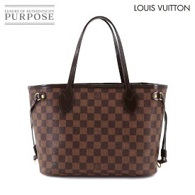 ルイ ヴィトン LOUIS VUITTON ダミエ ネヴァーフル PM トート バッグ エベヌ N51109 ブラウン Damier Neverfull PM 【中古】