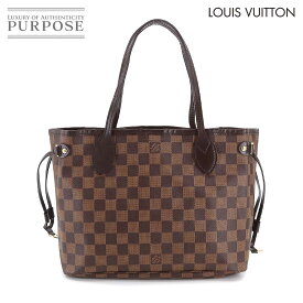 ルイ ヴィトン LOUIS VUITTON ダミエ ネヴァーフル PM トート バッグ エベヌ N51109 ブラウン Damier Neverfull PM 【中古】