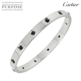 【新品同様】 カルティエ Cartier ラブ ブレス #17 サファイヤ K18 WG ホワイトゴールド 750 ブレスレット バングル Love Bracelet【中古】