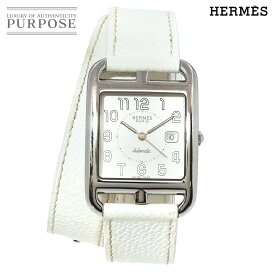 エルメス HERMES ケープコッド ドゥブルトゥール CC1 710 ボーイズ 腕時計 デイト シルバー 文字盤 オートマ 自動巻き ウォッチ Cape Cod 【中古】