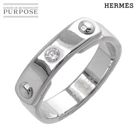 【新品同様】 エルメス HERMES トゥーユー #53 リング ダイヤ 1P ホワイトゴールド 750 指輪 To You Diamond Ring【中古】