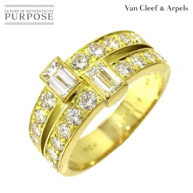 【新品同様】 ヴァンクリーフ & アーペル Van Cleef & Arpels 11号 リング ダイヤ K18 YG 750 指輪 Diamond Ring【中古】