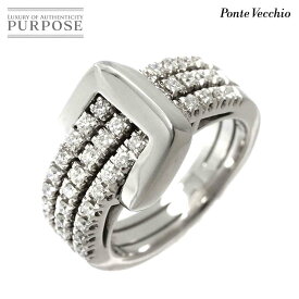【新品同様】 ポンテヴェキオ Ponte Vecchio 11号 リング ダイヤ 0.54ct K18 WG ホワイトゴールド 750 指輪 Diamond Ring【中古】