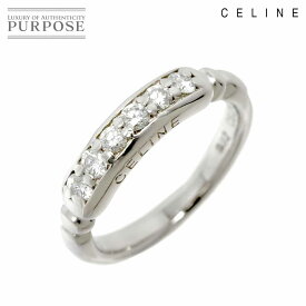 【新品同様】 セリーヌ CELINE 10号 リング ダイヤ 0.32ct Pt プラチナ 指輪 Diamond Ring【中古】