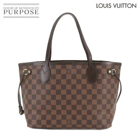 【新品同様】 ルイ ヴィトン LOUIS VUITTON ダミエ ネヴァーフル PM トート バッグ エベヌ スリーズ ブラウン N51109 ゴールド 金具 Damier Neverfull PM 【中古】