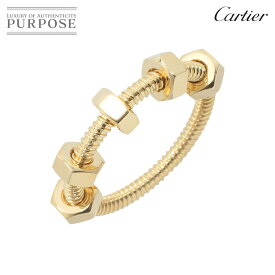 【新品同様】 カルティエ Cartier エクル #56 リング K18 YG イエローゴールド 750 指輪 ECROU Ring【証明書付き】【中古】