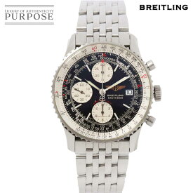 ブライトリング BREITLING ナビタイマー ファイターズ A13330 クロノグラフ メンズ 腕時計 デイト ブラック 文字盤 オートマ 自動巻き ウォッチ Navitimer 【中古】