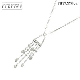 【新品同様】 ティファニー TIFFANY&CO. ダイヤ ネックレス 40cm Pt プラチナ Diamond Necklace【中古】