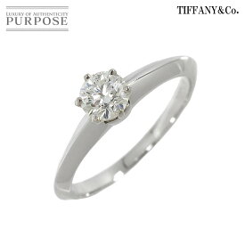 【新品同様】 ティファニー TIFFANY&CO. ソリティア ダイヤ 0.43ct F/VVS1 10.5号 リング Pt プラチナ 指輪 Solitaire Diamond Ring【鑑定書付き】【中古】