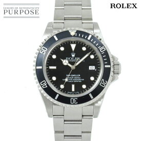 【OH 新品仕上げ 済み】 ロレックス ROLEX シードゥエラー 16600 S番 メンズ 腕時計 デイト ブラック 文字盤 オートマ 自動巻き ウォッチ Sea-Dweller 【中古】