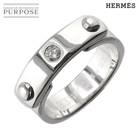 【新品同様】 エルメス HERMES トゥーユー #48 リング ダイヤ 1P ホワイトゴールド 750 指輪 To You Diamond Ring【中古】