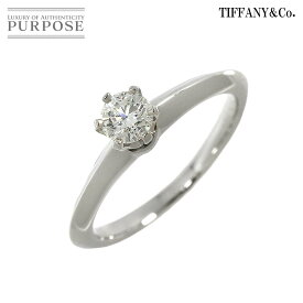 【新品同様】 ティファニー TIFFANY&CO. ソリティア ダイヤ 0.30ct G/VS1/3EX 10号 リング Pt プラチナ 指輪 Solitaire Diamond Ring【鑑定書付き】【中古】