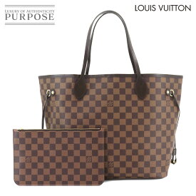 【未使用 展示品】 ルイ ヴィトン LOUIS VUITTON ダミエ ネヴァーフル MM トート バッグ エベヌ スリーズ N41358 RFID ゴールド 金具 Damier Neverfull MM 【中古】