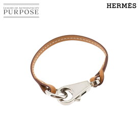 【新品同様】 エルメス HERMES ブレスレット スイフト ブラウン L シルバー 金具 Bracelet 【中古】