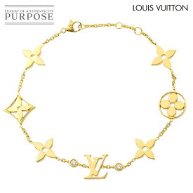 【新品同様】 ルイ ヴィトン LOUIS VUITTON モノグラム イディール ブロッサム 18cm ダイヤ ブレスレット K18 YG イエローゴールド 750 Bracelet【証明書付き】【中古】