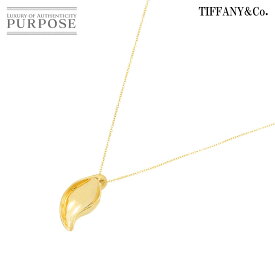 【新品同様】 ティファニー TIFFANY&Co. リーフ ネックレス 40cm K18 YG イエローゴールド 750 Necklace【中古】