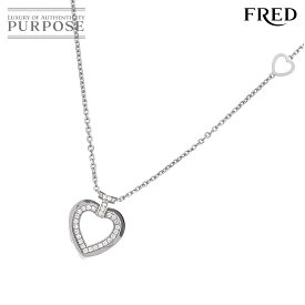 【新品同様】 フレッド FRED プリティウーマン ダイヤ ネックレス 43cm K18 WG ホワイトゴールド 750 Diamond Necklace【証明書付き】【中古】