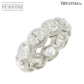 【新品同様】 ティファニー TIFFANY&CO. 9.5号 リング ダイヤ Pt プラチナ 指輪 Diamond Ring【中古】