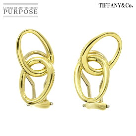 【新品同様】 ティファニー TIFFANY&Co. ダブルループ イヤリング K18 YG イエローゴールド 750 Earrings Clip-on【中古】