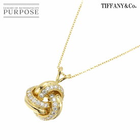 【新品同様】 ティファニー TIFFANY&Co. ダイヤ ネックレス 40cm K18 YG イエローゴールド 750 Diamond Necklace【中古】
