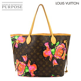 ルイ ヴィトン LOUIS VUITTON モノグラム ローズ ネヴァーフル MM トート バッグ ブラウン ピンク M48613 Neverfull MM 【中古】