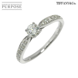 【新品同様】 ティファニー TIFFANY&CO. ハーモニー ダイヤ 0.27ct G/VVS2/3EX 8号 リング Pt プラチナ 指輪 Harmony Diamond Ring【鑑定書付き】【中古】