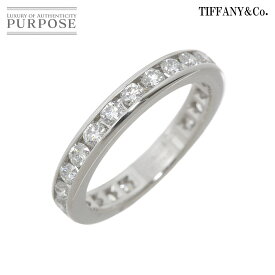 【新品同様】 ティファニー TIFFANY&Co. フル サークル チャネル セッティング 8号 リング ダイヤ Pt プラチナ 指輪 Diamond Ring【中古】