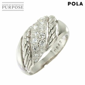 【新品仕上げ】 ポーラ POLA 12号 リング ダイヤ 0.42/0.154ct Pt プラチナ 指輪 Diamond Ring【中古】
