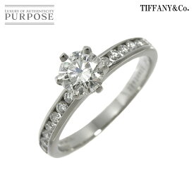 【新品同様】 ティファニー TIFFANY&Co. ソリティア ダイヤ 0.60ct G/VS1/3EX 9号 リング Pt プラチナ 指輪 Diamond Ring【鑑定書付き】【中古】