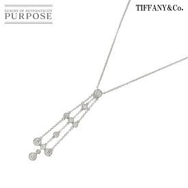 【新品同様】 ティファニー TIFFANY&CO. ダイヤ ネックレス 41cm Pt プラチナ Diamond Necklace【中古】