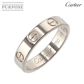 【新品同様】 カルティエ Cartier ミニラブ #48 リング K18 WG ホワイトゴールド 750 指輪 Mini Love Ring【中古】