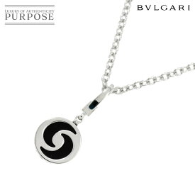 【新品同様】 ブルガリ BVLGARI オプティカル オニキス ネックレス 46cm K18 WG ホワイトゴールド 750 Necklace【中古】