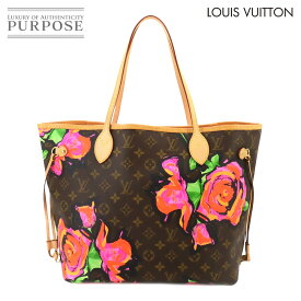 【新品同様】 ルイ ヴィトン LOUIS VUITTON モノグラム ローズ ネヴァーフル MM トート バッグ ブラウン ピンク M48613 Neverfull MM 【中古】