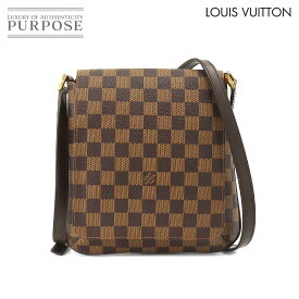 【新品同様】 ルイ ヴィトン LOUIS VUITTON ダミエ ミュゼット サルサ ロング ショルダー バッグ エベヌ N51300 ゴールド 金具 Musette Salsa 【中古】