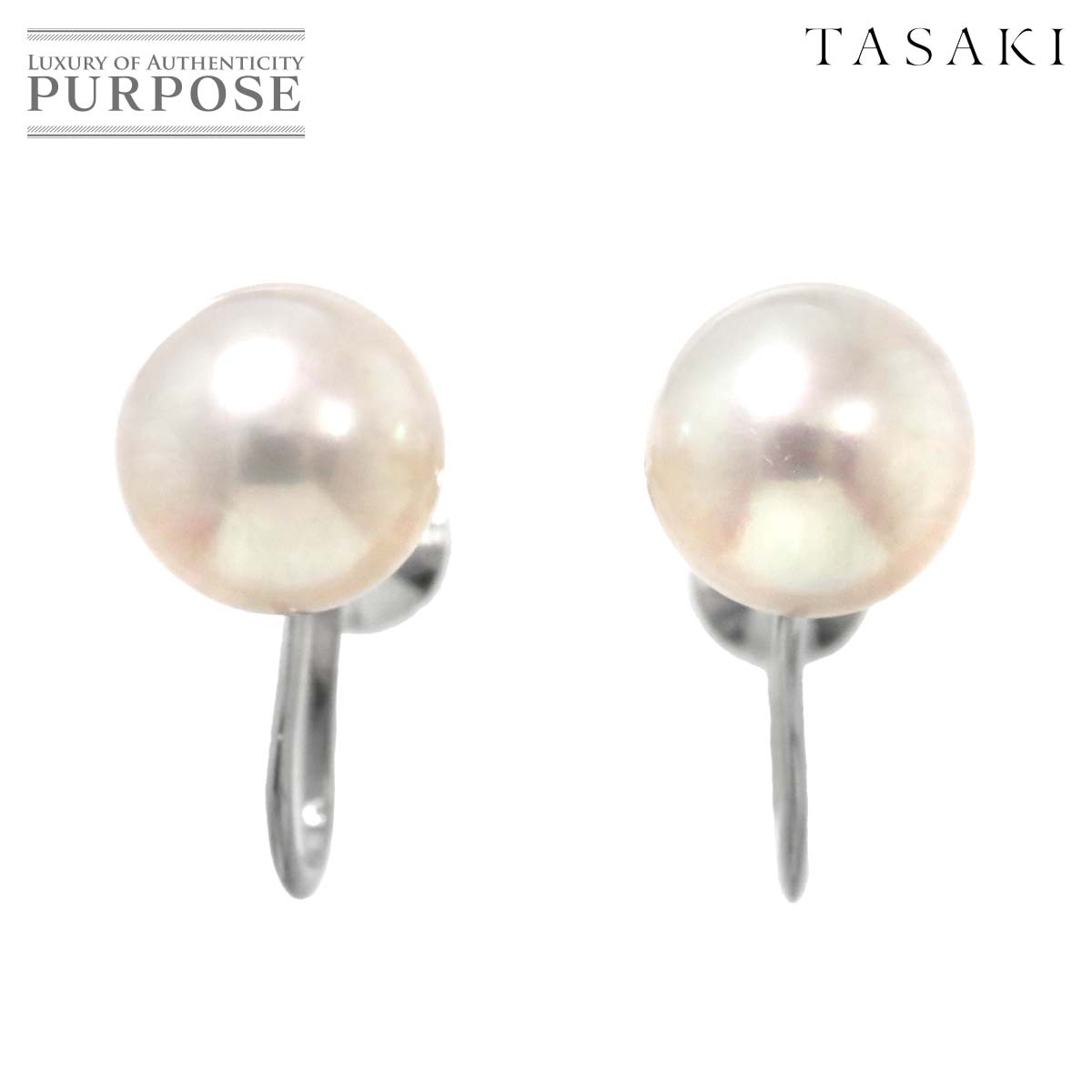 楽天市場】【新品同様】 タサキ TASAKI アコヤ真珠 8.2mm イヤリング