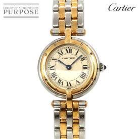 カルティエ Cartier パンテールSM 2ロウ コンビ レディース 腕時計 K18YG イエローゴールド クォーツ ウォッチ Panthere 【中古】