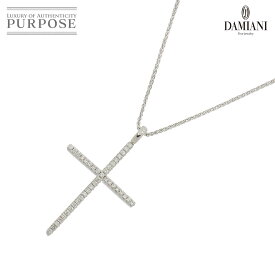 【新品同様】 ダミアーニ DAMIANI ミステリー クロス ダイヤ ネックレス 49cm K18 WG ホワイトゴールド 750 Mystery Cross Diamond Necklace【証明書付き】【中古】