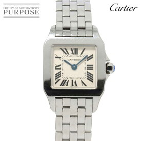 カルティエ Cartier サントスドゥモワゼルSM W25064Z5 レディース 腕時計 アイボリー 文字盤 クォーツ ウォッチ Santos Demoiselle SM 【中古】