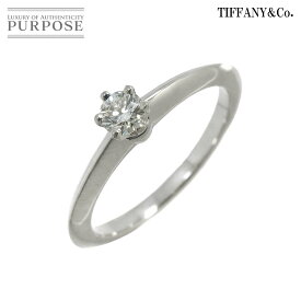 【新品同様】 ティファニー TIFFANY&CO. ソリティア ダイヤ 0.22ct I/VVS2/3EX 11.5号 リング Pt プラチナ 指輪 Diamond Ring【鑑定書付き】 【中古】