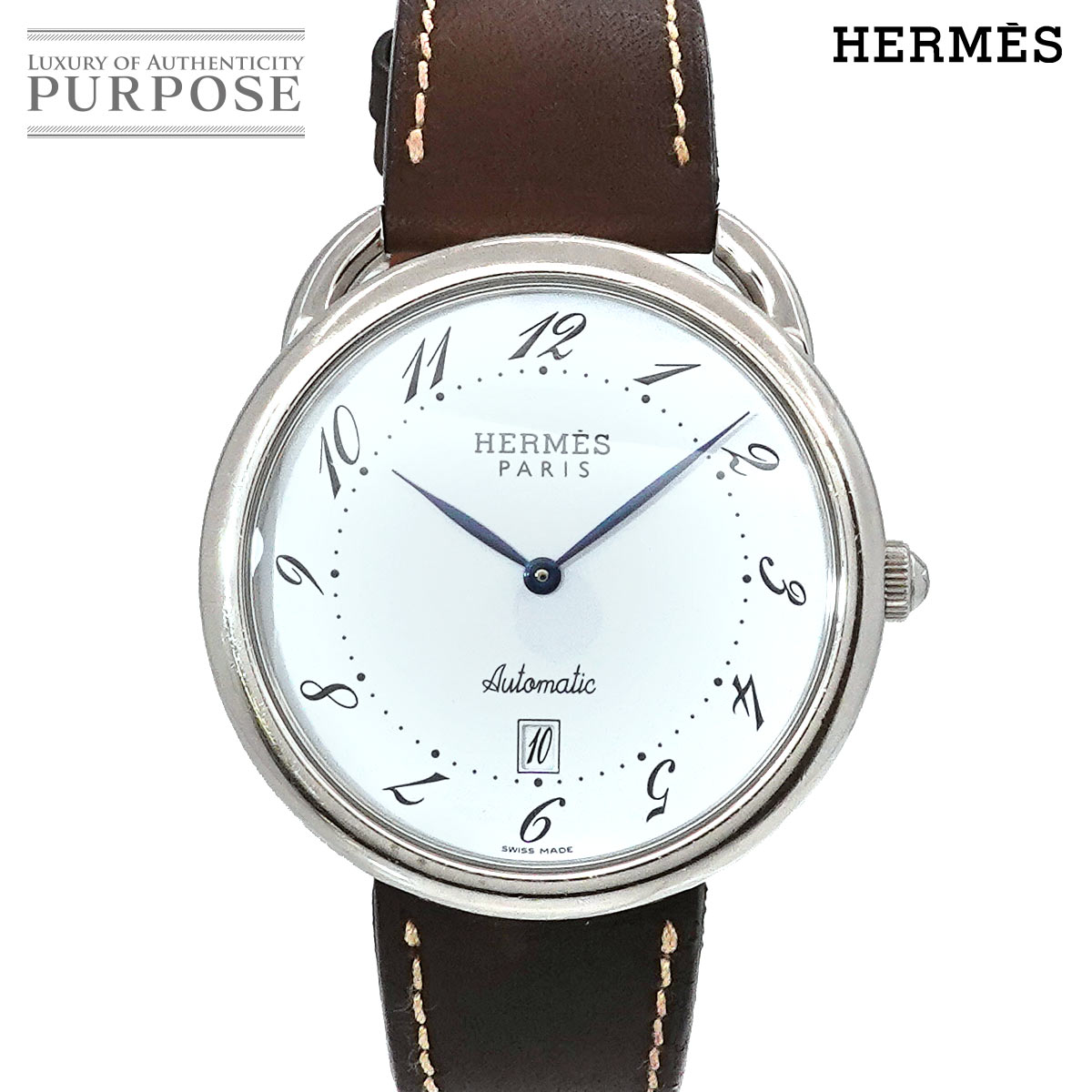 楽天市場】エルメス HERMES アルソー AR4 810 メンズ 腕時計 デイト