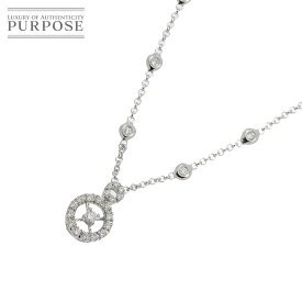 【新品仕上げ】 ダイヤ 0.49ct ネックレス 41cm K18 WG ホワイトゴールド 750 Diamond Necklace 【中古】