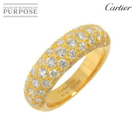 【新品同様】 カルティエ Cartier ミミスター #49 リング パヴェダイヤ K18 YG イエローゴールド 750 指輪 Diamond Ring【証明書付き】【中古】