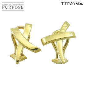 【新品同様】 ティファニー TIFFANY&Co. キス イヤリング K18 YG イエローゴールド 750 Kiss Earrings Clip on【中古】