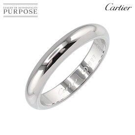 【新品同様】 カルティエ Cartier クラシック #59 リング 幅3.9mm Pt プラチナ 指輪 Classic Ring【中古】