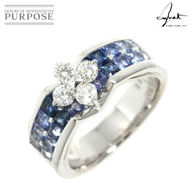 【新品同様】 ジュネ Jeunet 10号 リング サファイア 1.73ct ダイヤ 0.32ct K18 WG ホワイトゴールド 750 指輪 Sapphire Ring【中古】